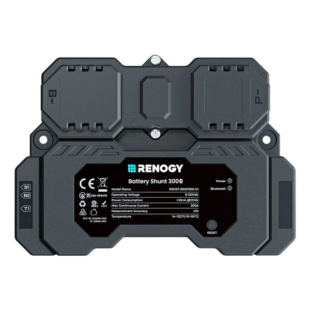 Renogy Battery Shunt 300 Remote Battery Monitoring 8V-120V up to 500A