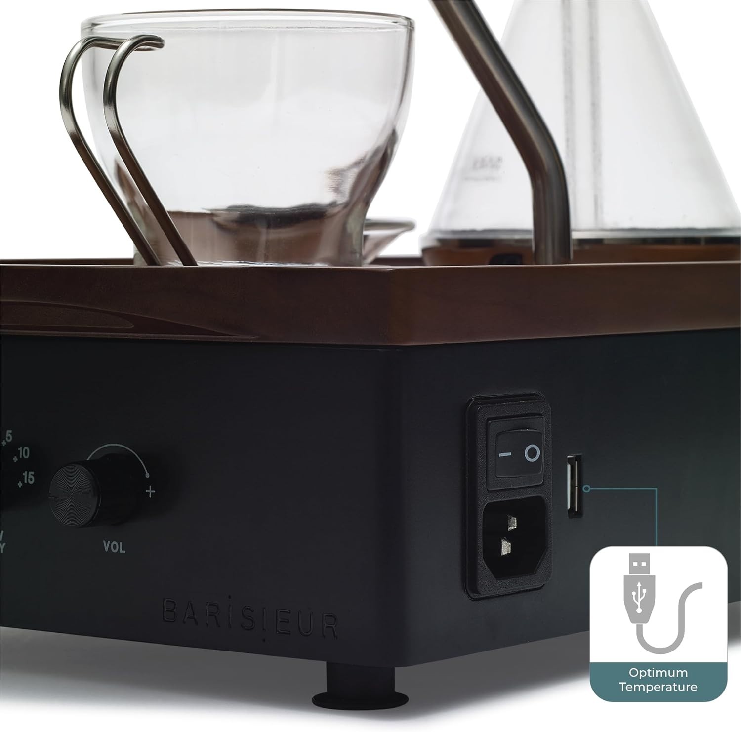 Joy Resolve Barisieur Coffee Maker and Alarm Clock Black