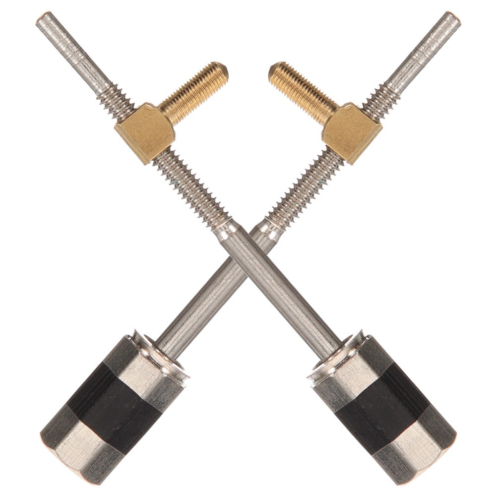 2Pcs Silver Violin Bow Frog Screws Metal Parts for Violin Accessories