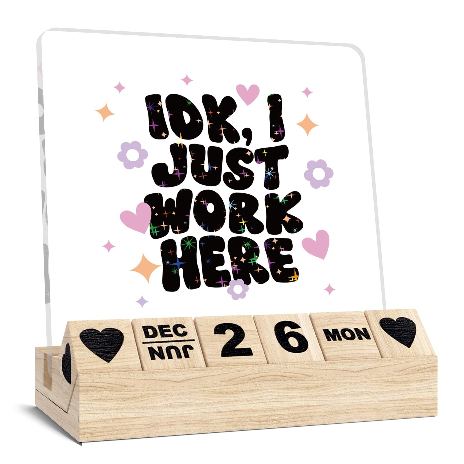 Office Perpetual Block Calendar Gifts for Coworker, Funny Gifts for Friends Ment