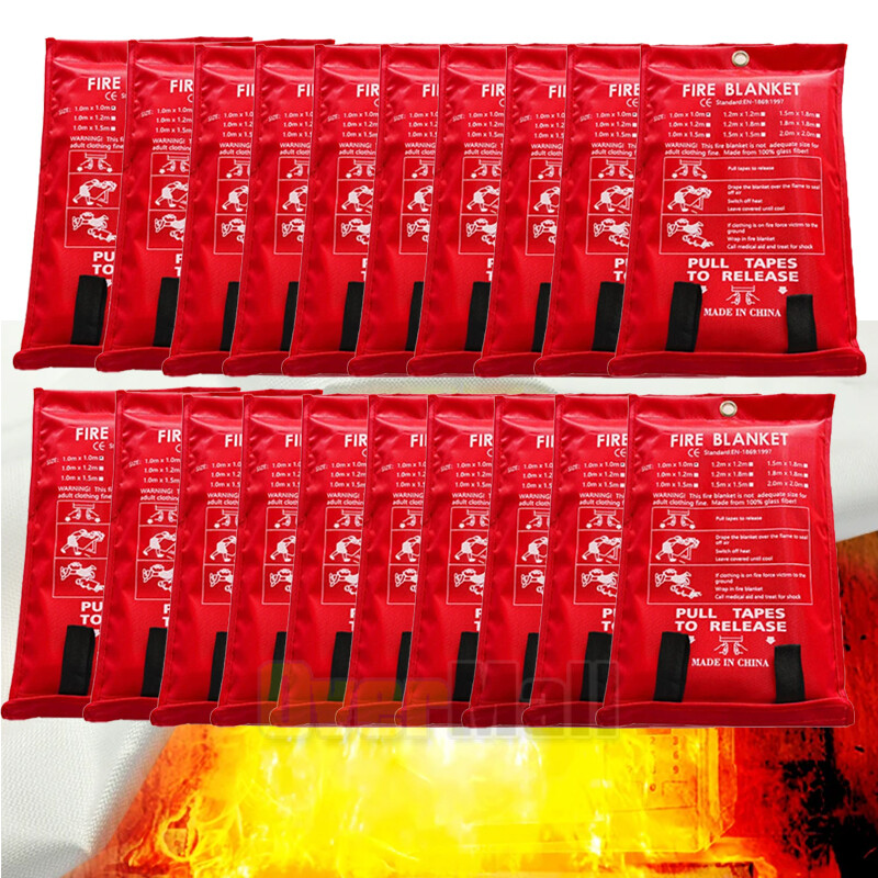 WHOLESALE FIRE BLANKET Fiberglass Emergency Home Retardant Prepared 39''x39''