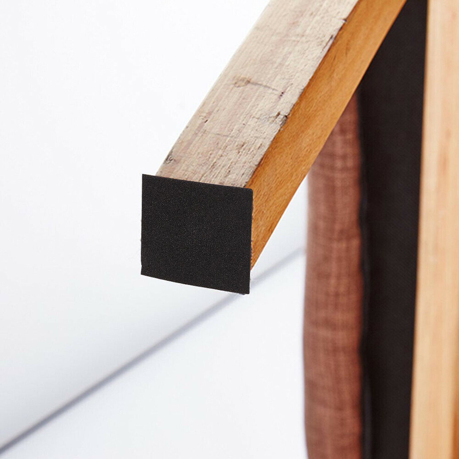 4Sheets Black Adhesive Foam Padding, Closed Cell Foam Sheet 4/5" Thick 12"x12"