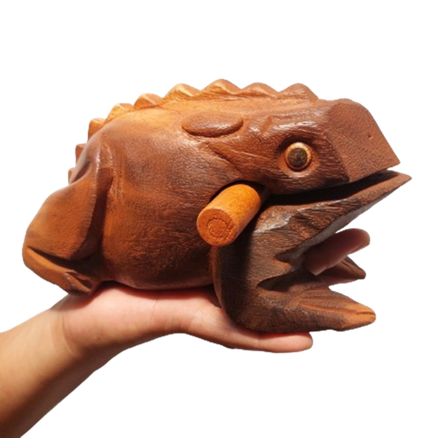Extra Large 9" Wood Frog Guiro Rasp Percussion Instrument Tone Block Wooden Good