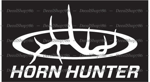 Horn Hunter - Hunting Packs / Apparel - Car Vinyl Die-Cut Peel N' Stick Decals