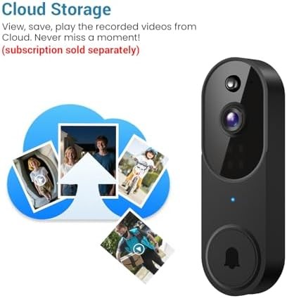 Wireless video doorbell camera AI detection