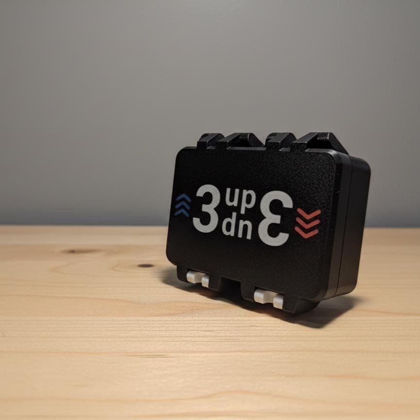 3 Up 3 Down Card Game Box – 3D Printed Travel Case