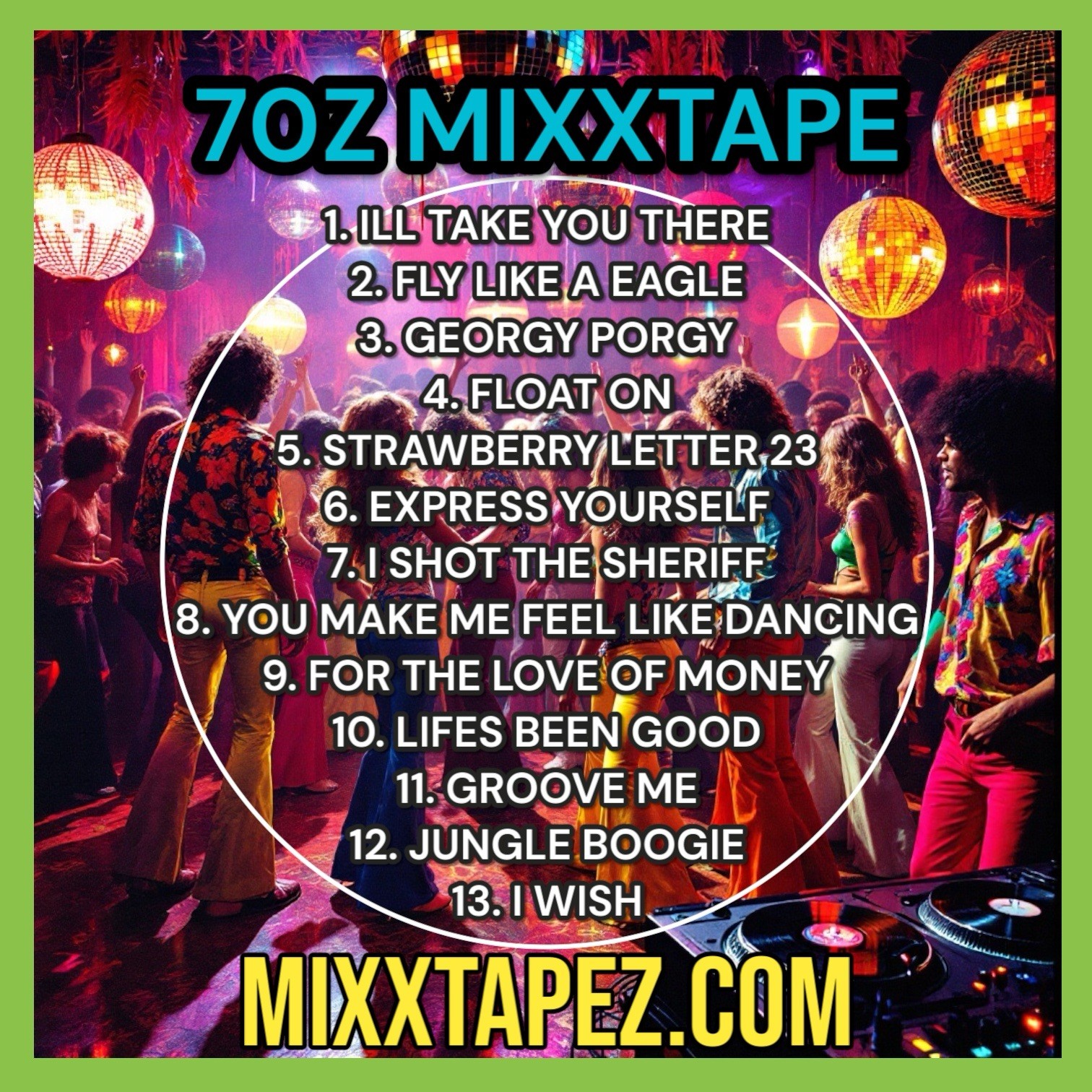 old school mix cd 70s music various artist party dj Funk and more Groove Hippy
