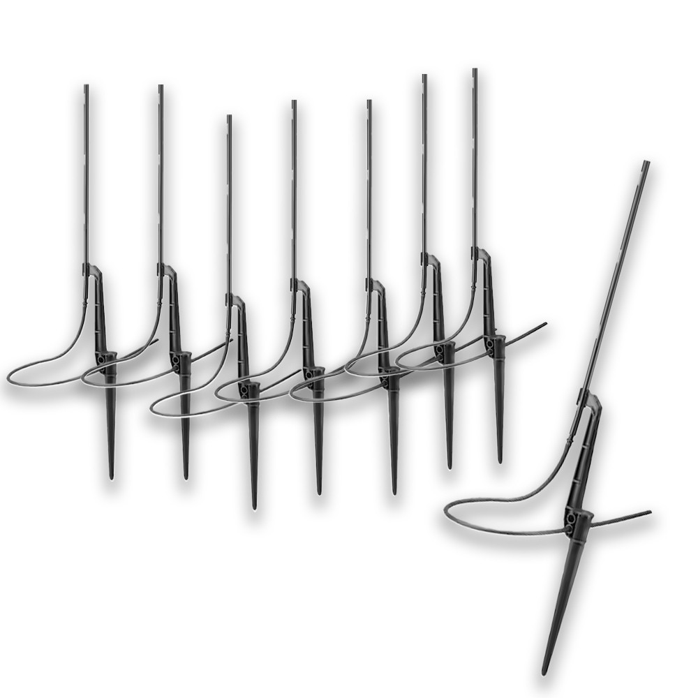 (8) Rain Bird MCSTK1PKSX Drip Irrigation Length 36" Drip Tubing 1/4" Stake 8"