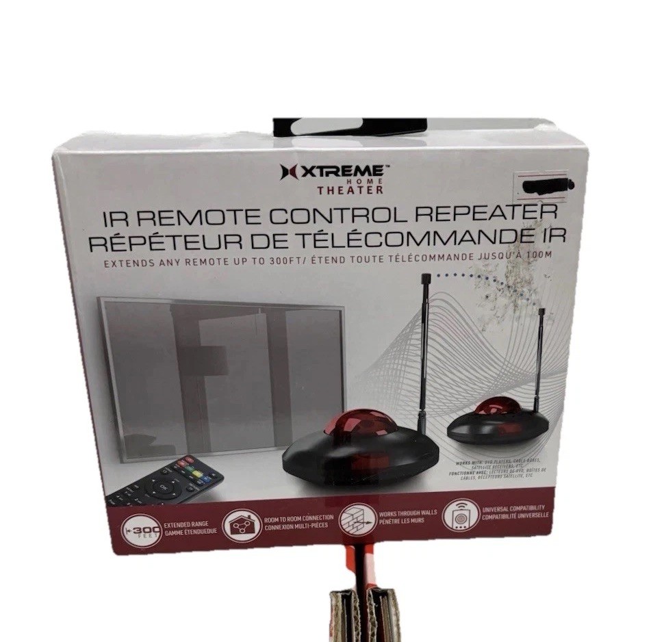 Xtreme Home Theater IR Remote Control Repeater Extender 300Ft NIB New