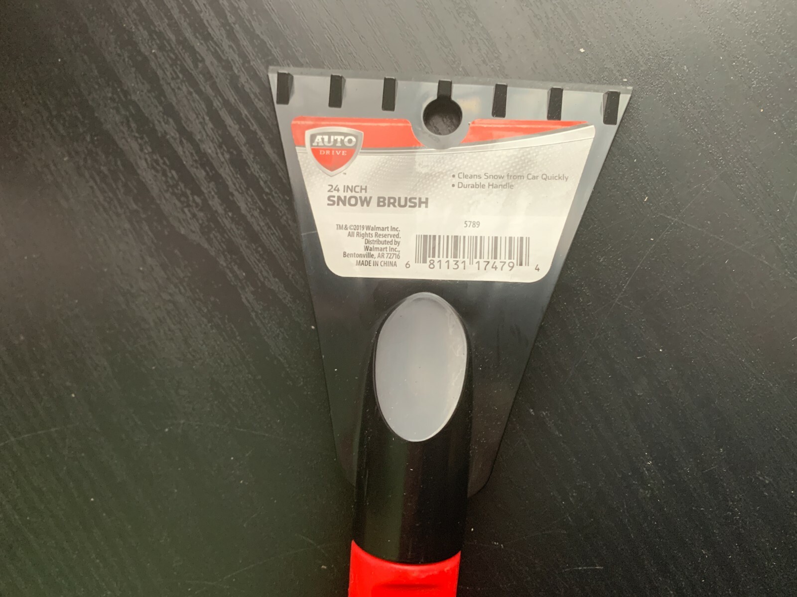 Auto Drive 24" Inch Snow Brush with Integrated Ice Scraper