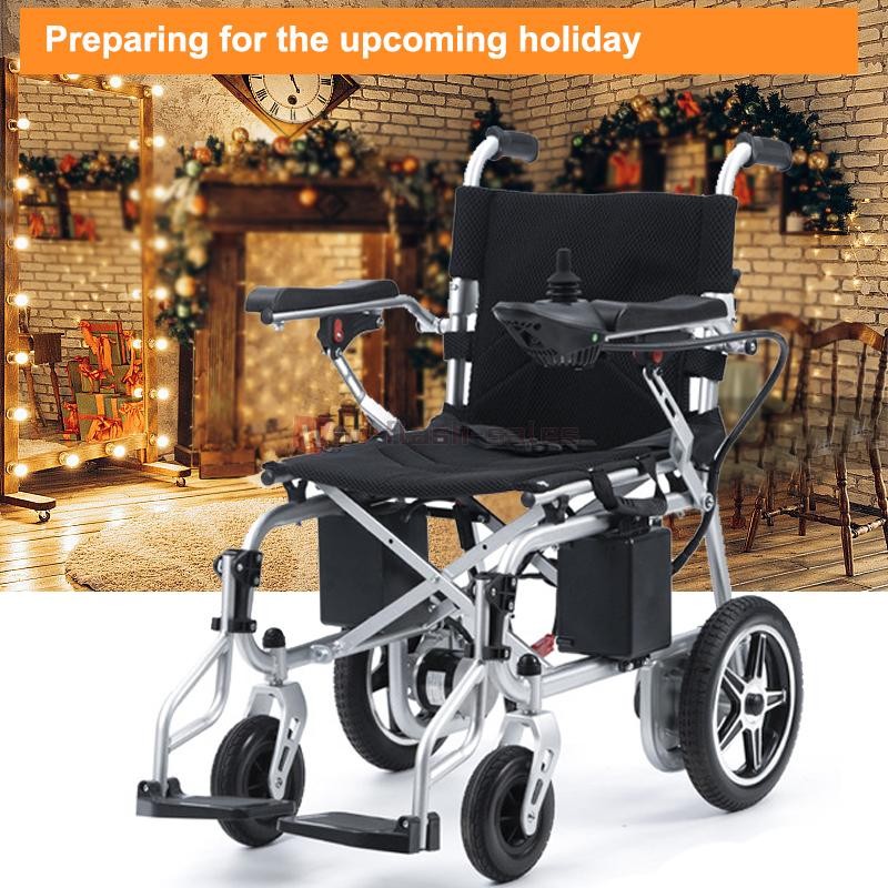 All Terrain Folding Electric Wheelchair for Adults, Long Travel Distance Battery