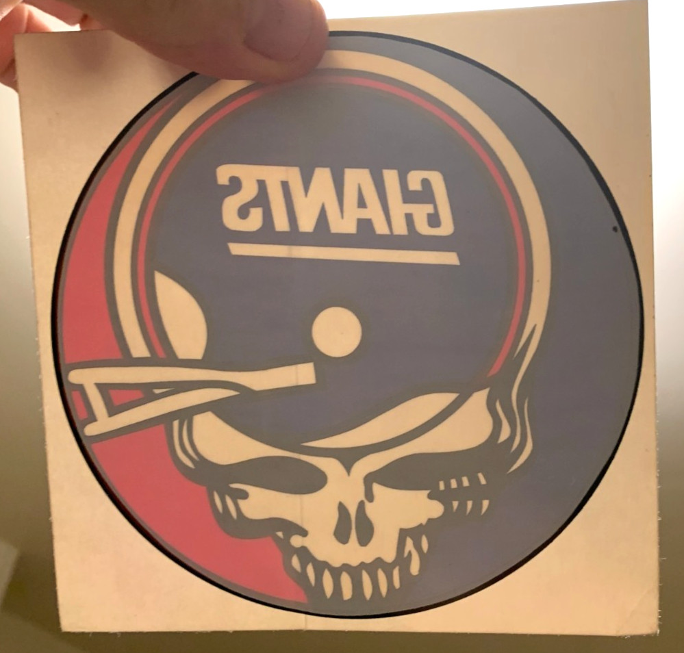 🔥 Vintage Grateful Dead Sticker 🔥 Steal Your Face New York Giants