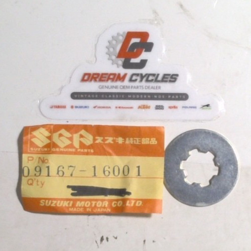 NOS Suzuki JR 80 RM 50 80 TM75 TS75 Front Drive Sprocket Lock Washer 09167-16001
