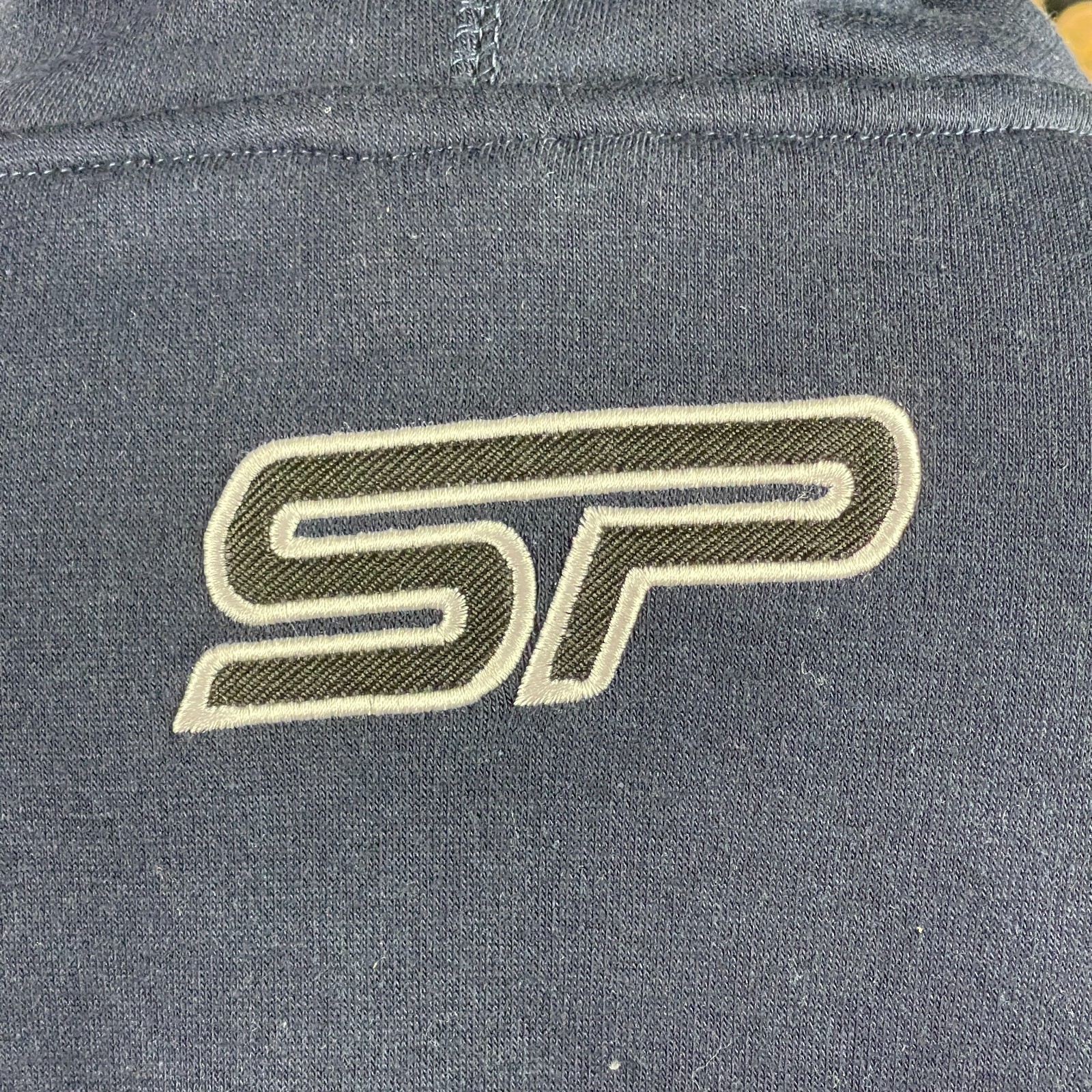 NEW SP Logo Pull Over Hooded Sweatshirt - Blue - Large