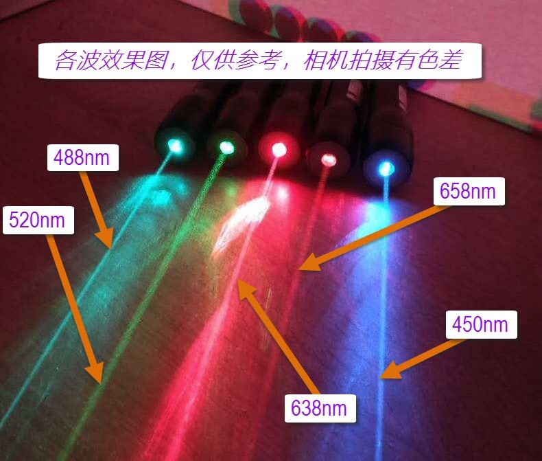 Waterproof 638nm 1mw Orange-Red Laser Pointer 5m Diving Portable Flashlight DS8