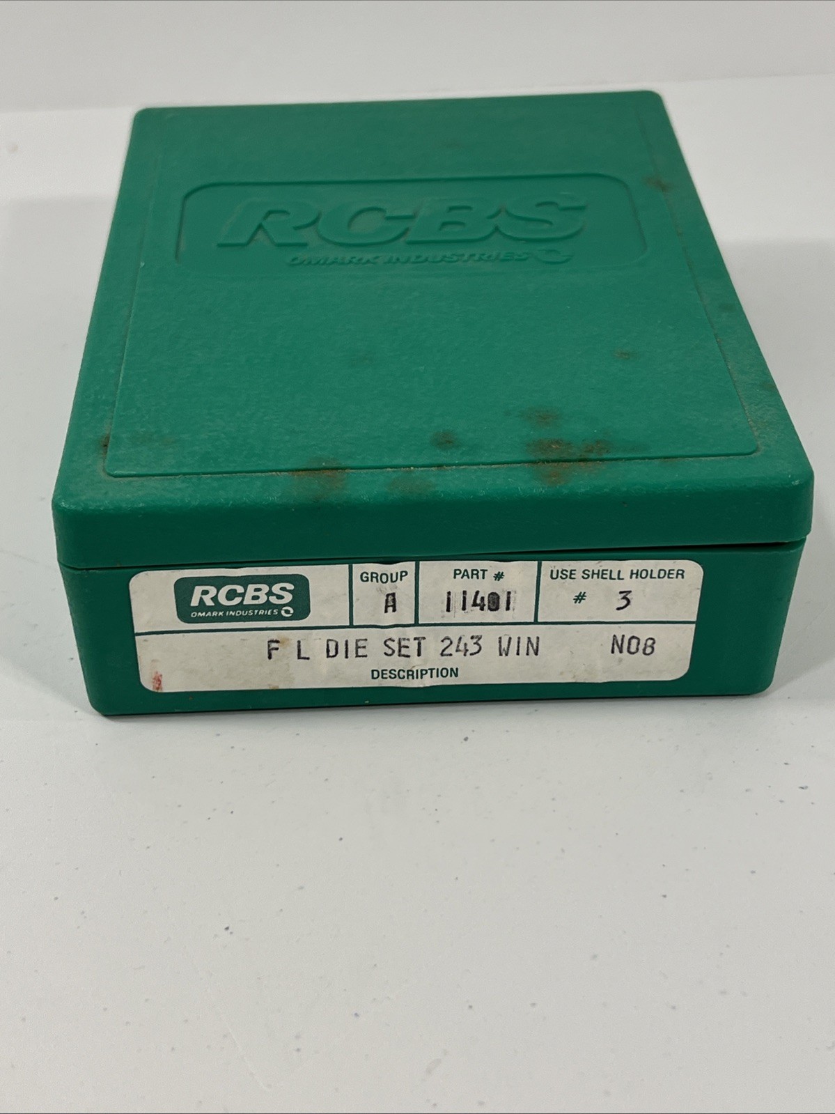 RCBS 243 Win Reloading die set Pre-owned 11401 Winchester 2 Die Reload*