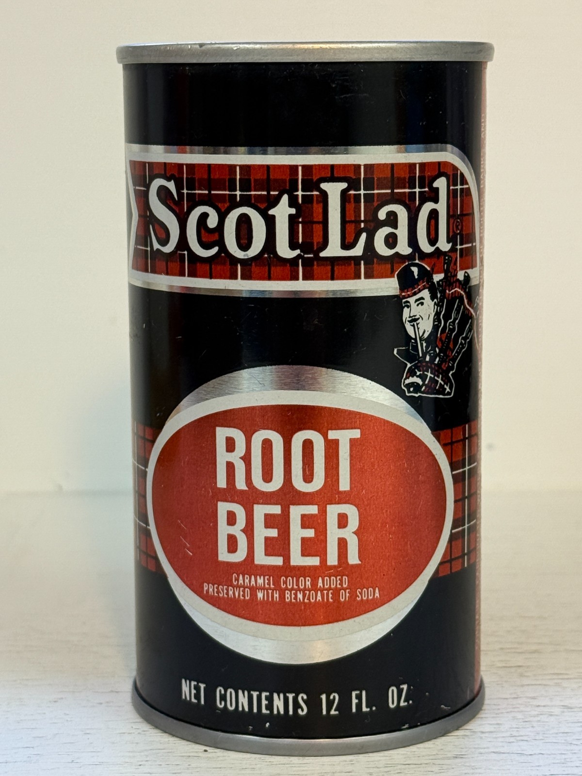 Scot Lad Root Beer Soda Can