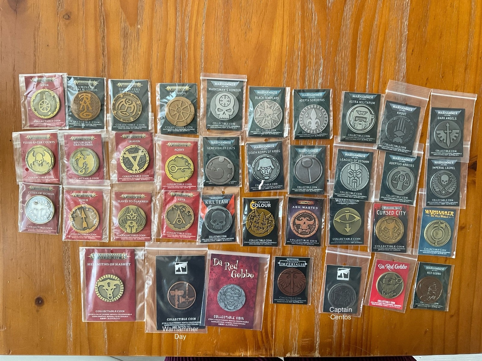 Warhammer Coins 40k Necromunda Old World  Age of Sigmar Collectible tokens