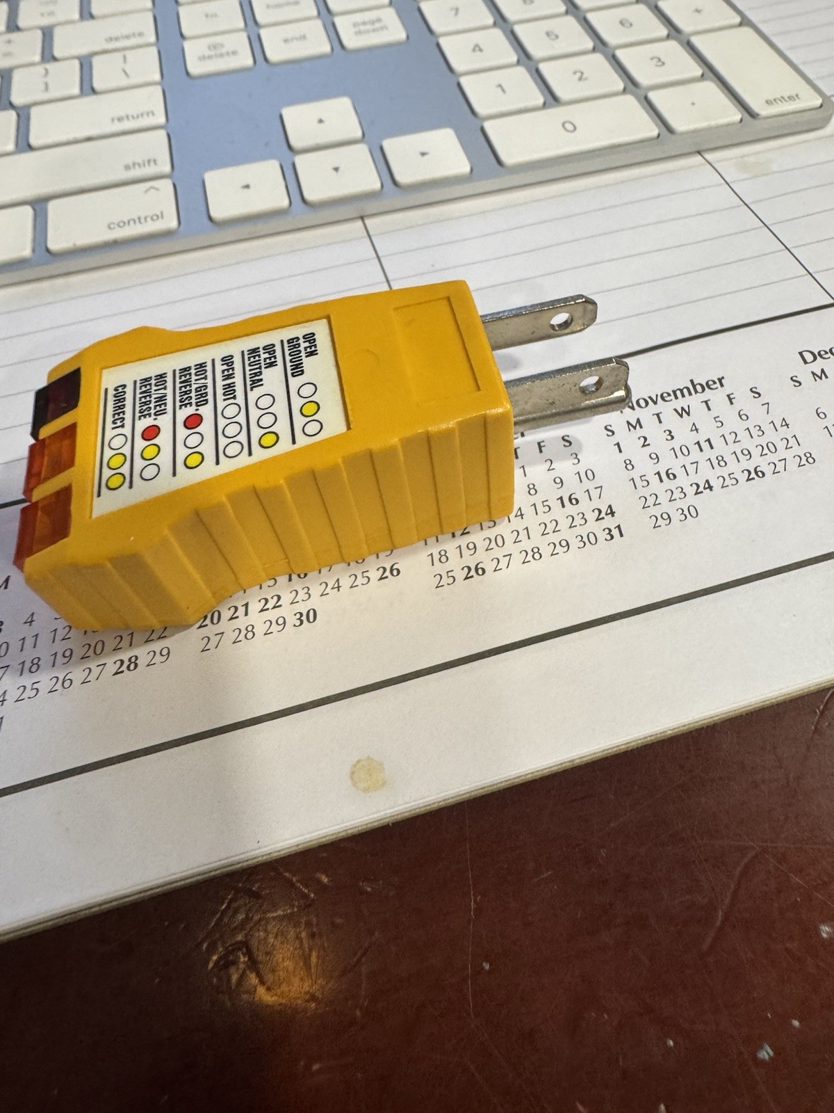 3 Wire receptacle Tester