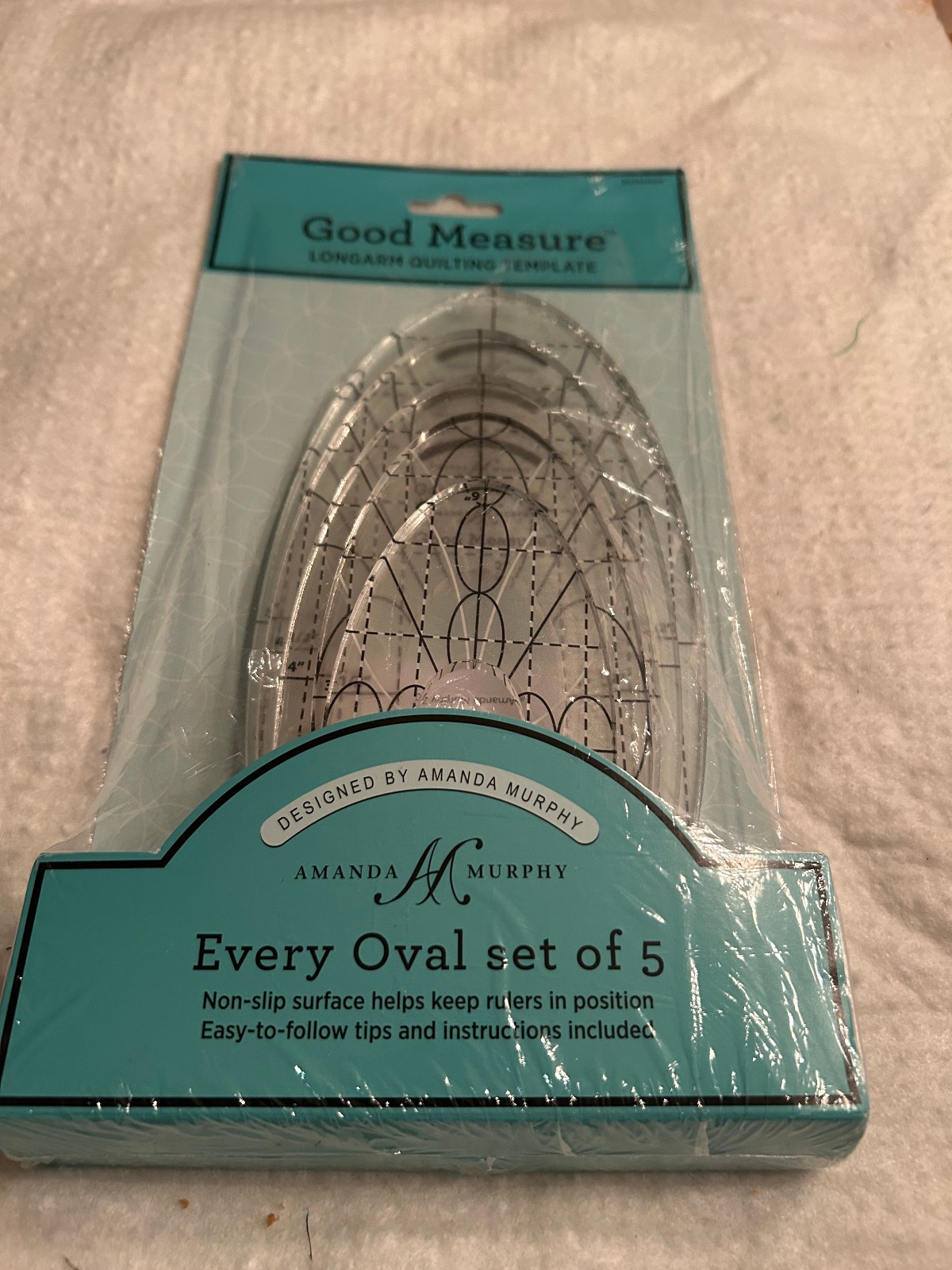 Good Measure Longarm Quilting Template  *  Every Oval Set of 5  by Amanda Murphy