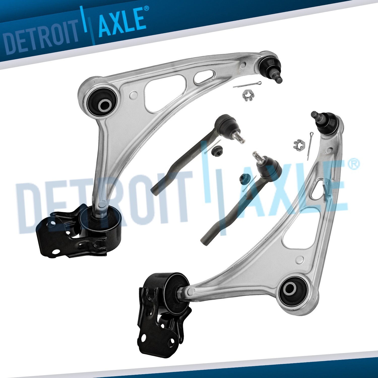 Front Lower Control Arms Outer Tie Rod Ends for Honda Pilot Ridgeline Passport