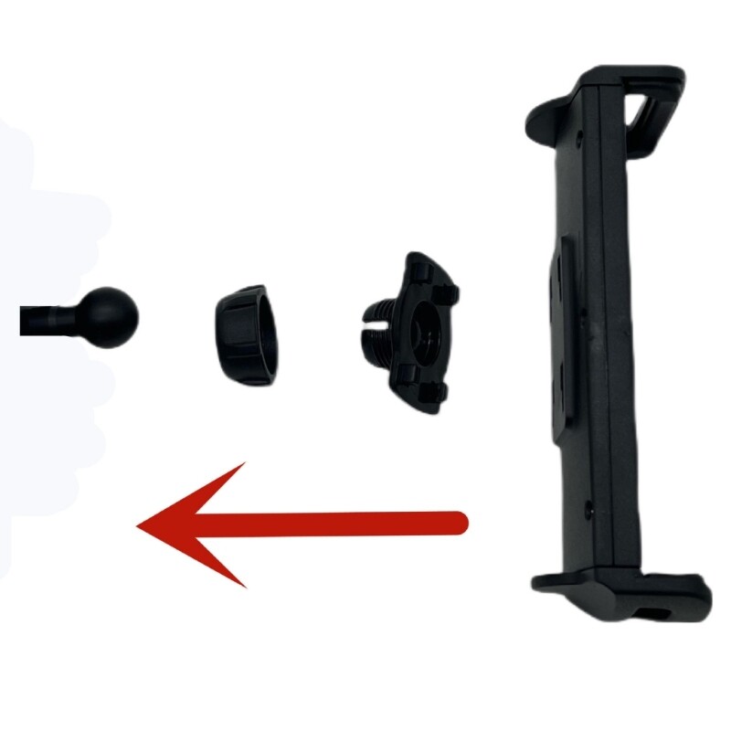 Tablet Wall Mount Bracket Black Adjustable for 5.31-11.22inch Tablet Smartphone