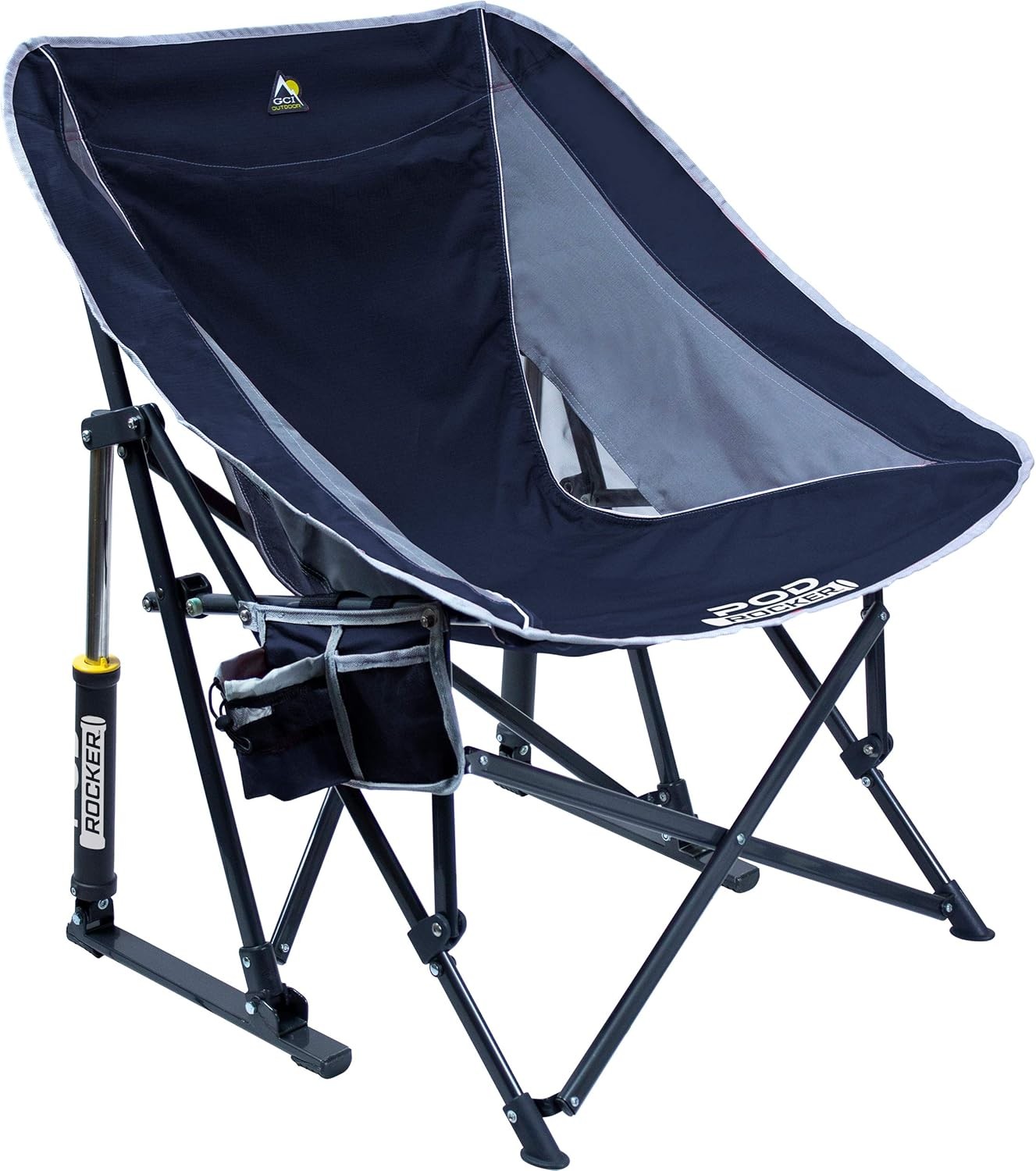 Outdoor Pod Rocker Collapsible Rocking Chair & Outdoor Camping Chair,Indigo Blue