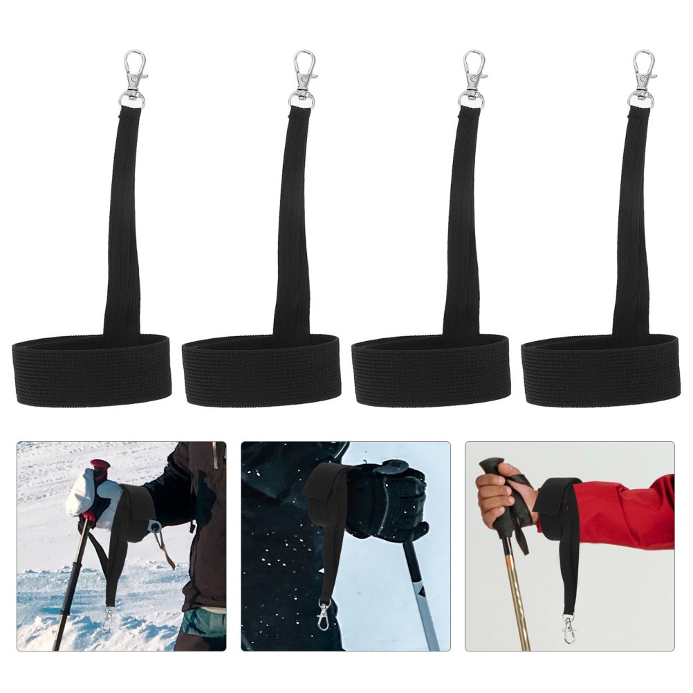 2 Pairs Gloves Anti Lose Rope Anti-lost Ski Wrist Straps Portable