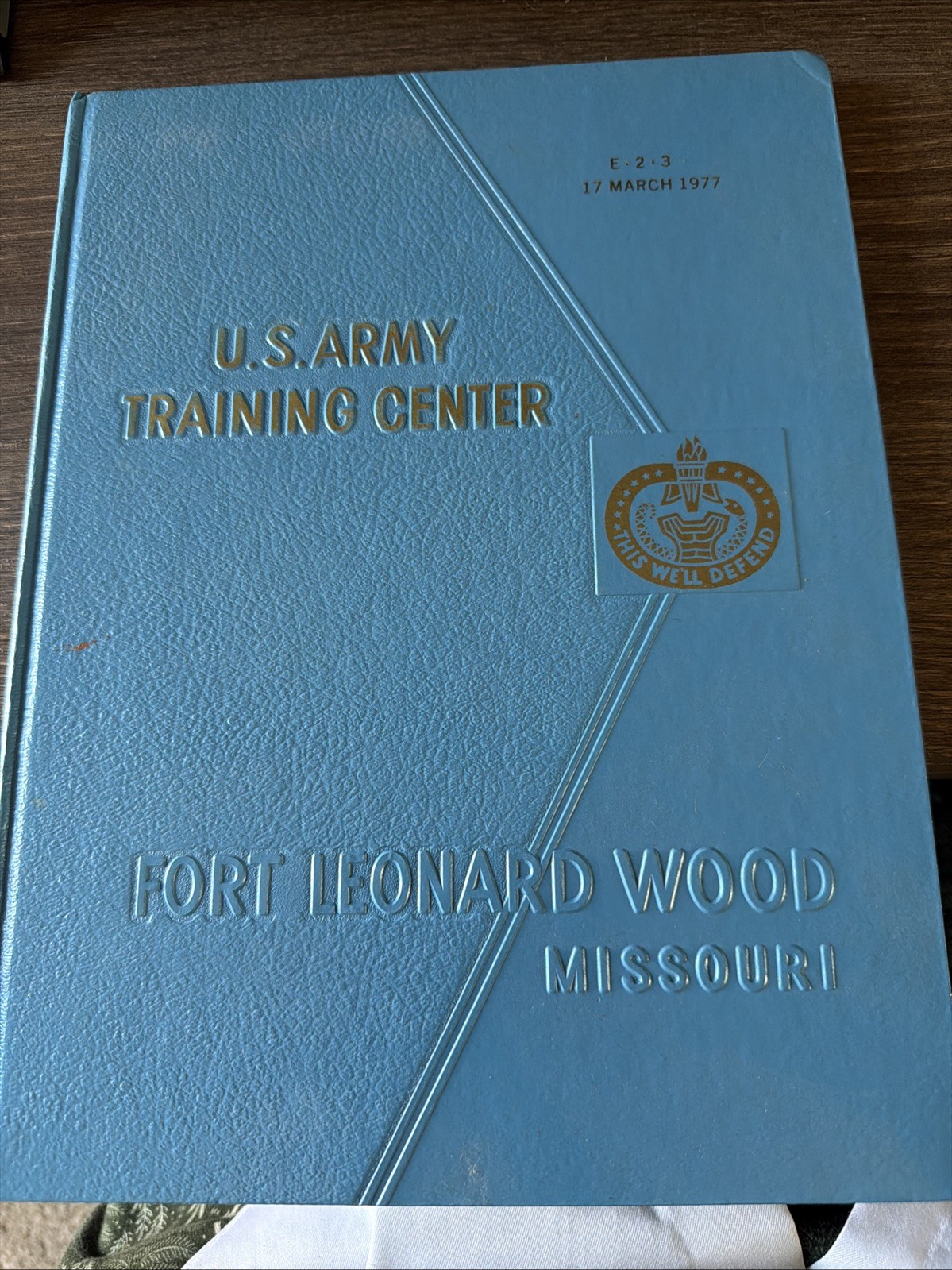 1977  US Army Training Center, e-2-3 Fort Leonard Wood, MO  Yearbook 2nd Brigade