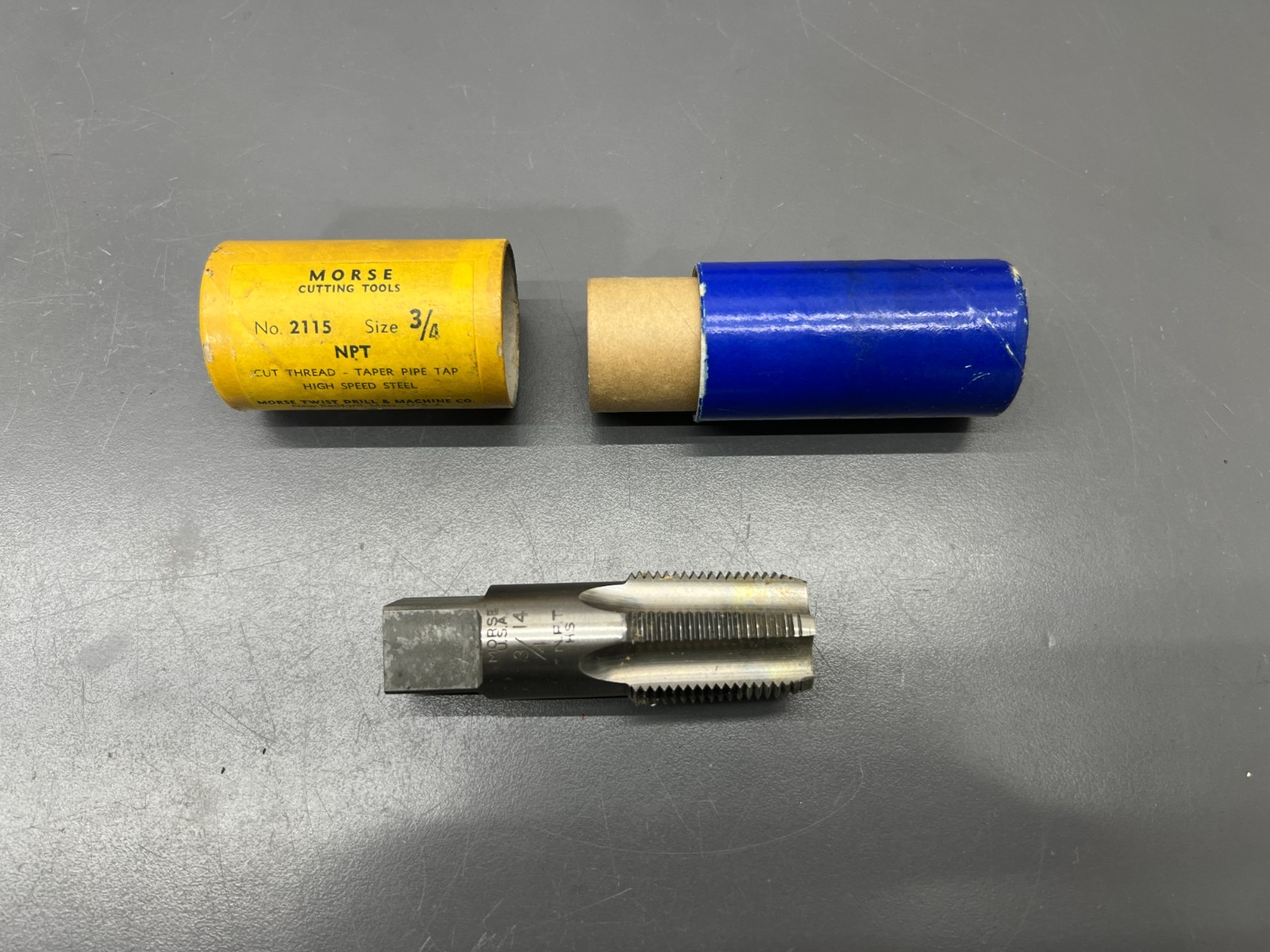 (o) NOS MORSE 2115 3/4-14 NPT PIPE TAP - UNUSED - MADE IN USA