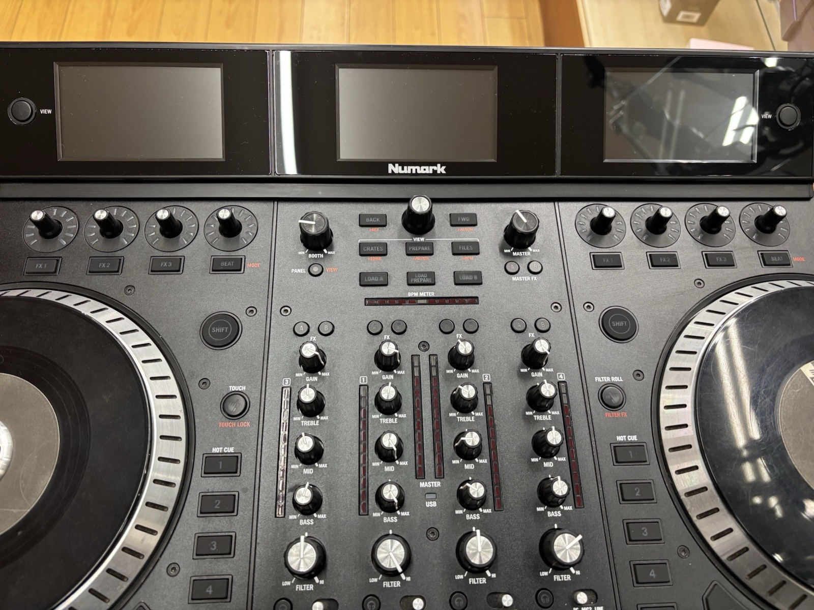 Numark NS7III Serato 4-Channel Motorized DJ Controller and Mixer with Display