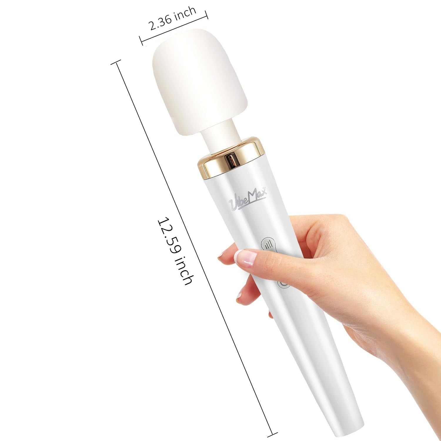 Rechargeable Handheld Wand Massager – Powerful Deep Tissue Muscle Therapy Dev...