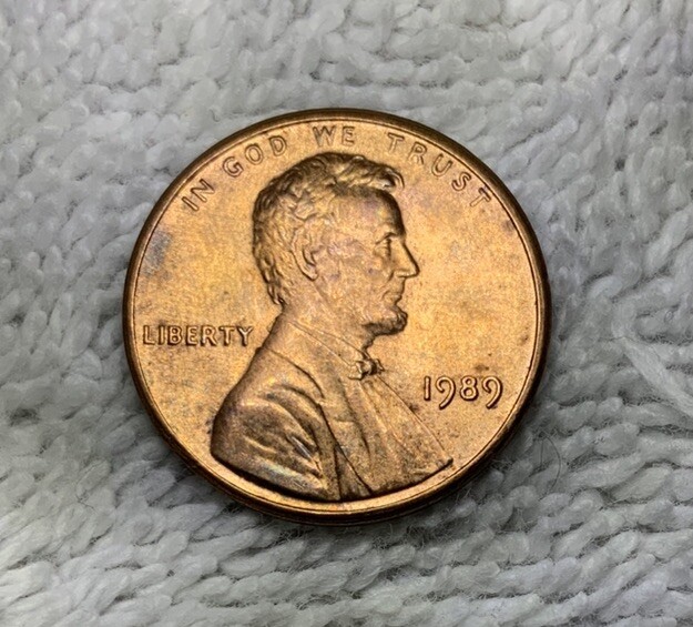 1989 P Lincoln Memorial Penny 1 Cent Wide AM Circulated Beautiful
