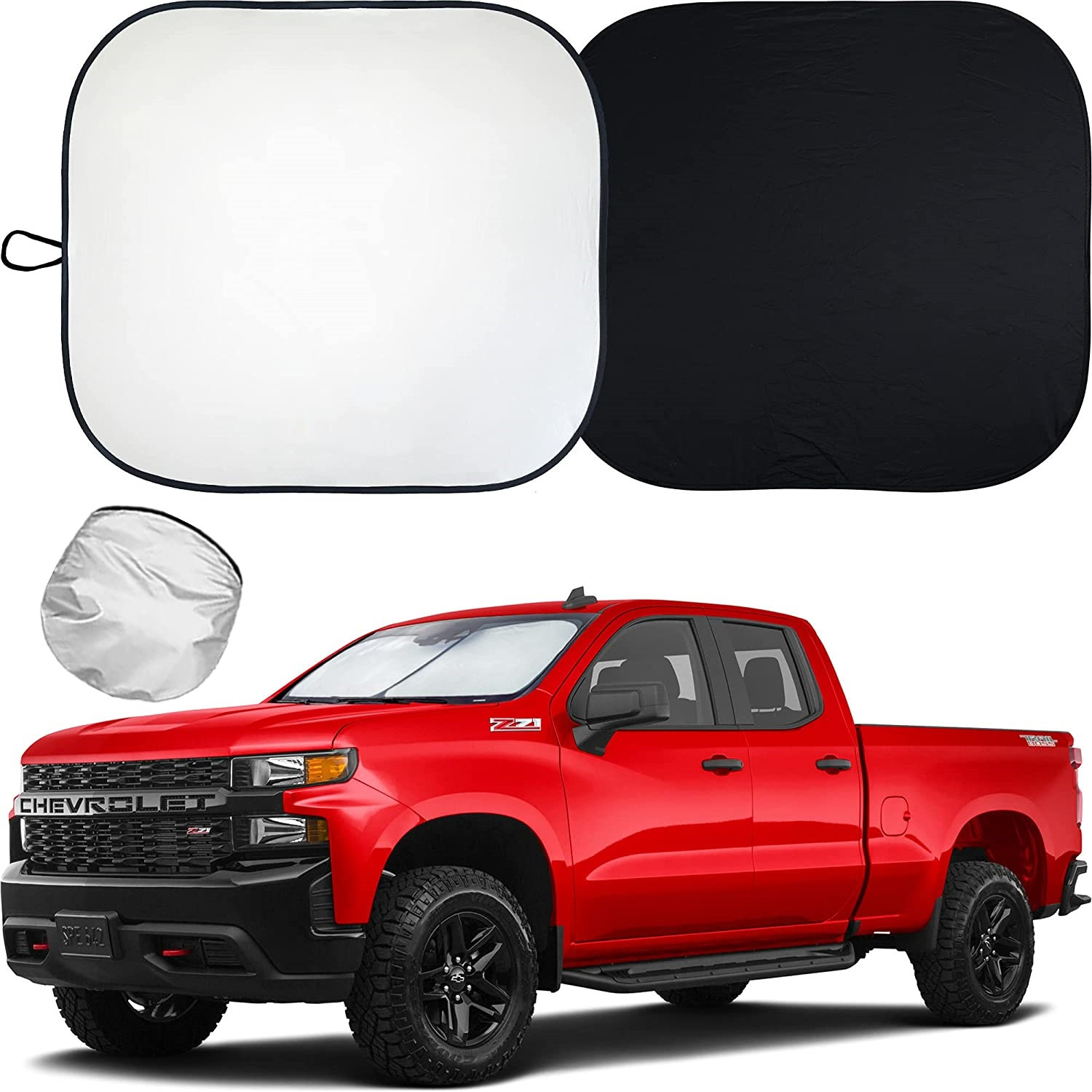 2x For Chevrolet Accessories Car Front Windshield Sun Shade UV Block Cover Visor