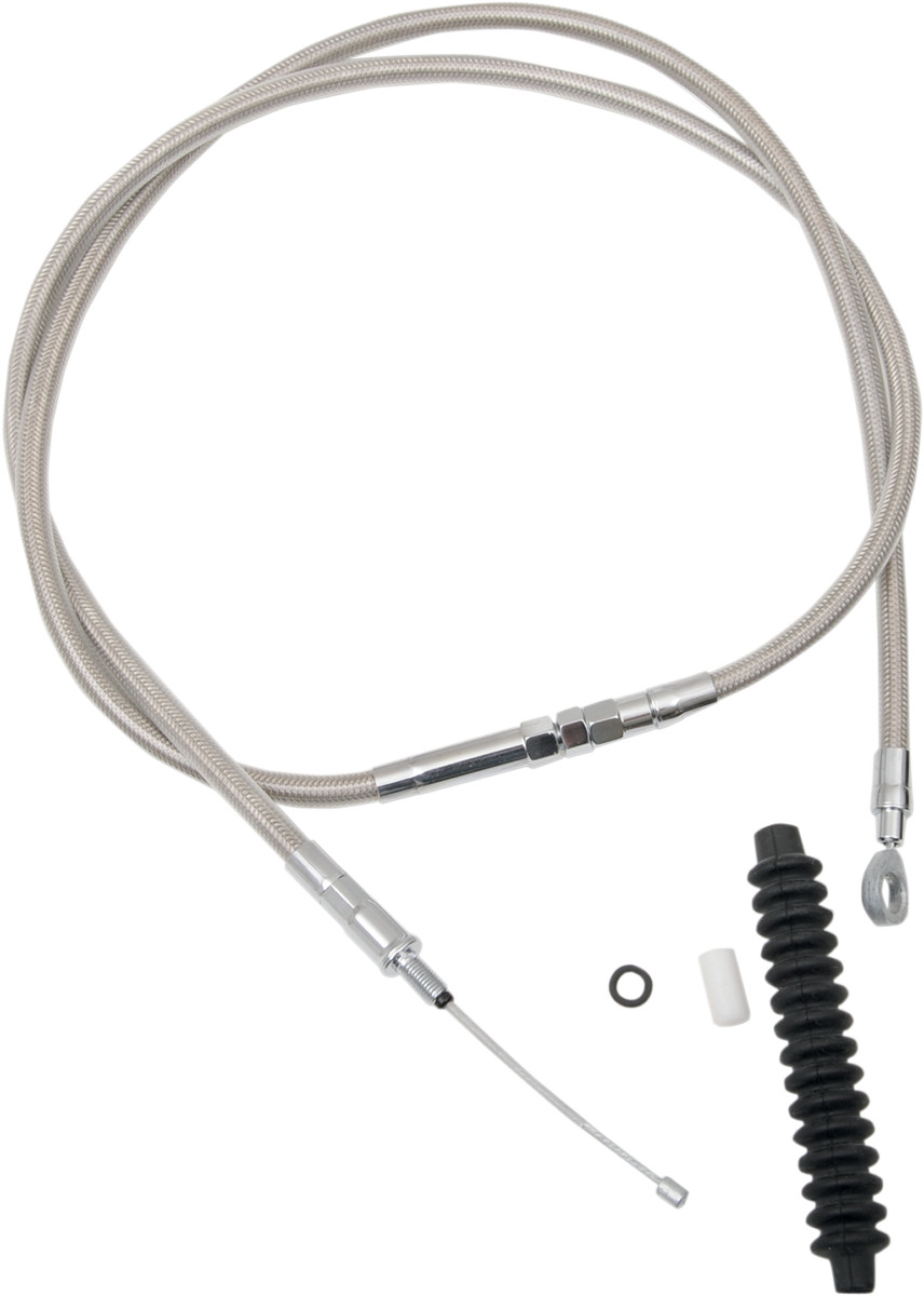 DRAG SPECIALTIES High-Efficiency Braided Stainless Steel Clutch Cable - Fits
