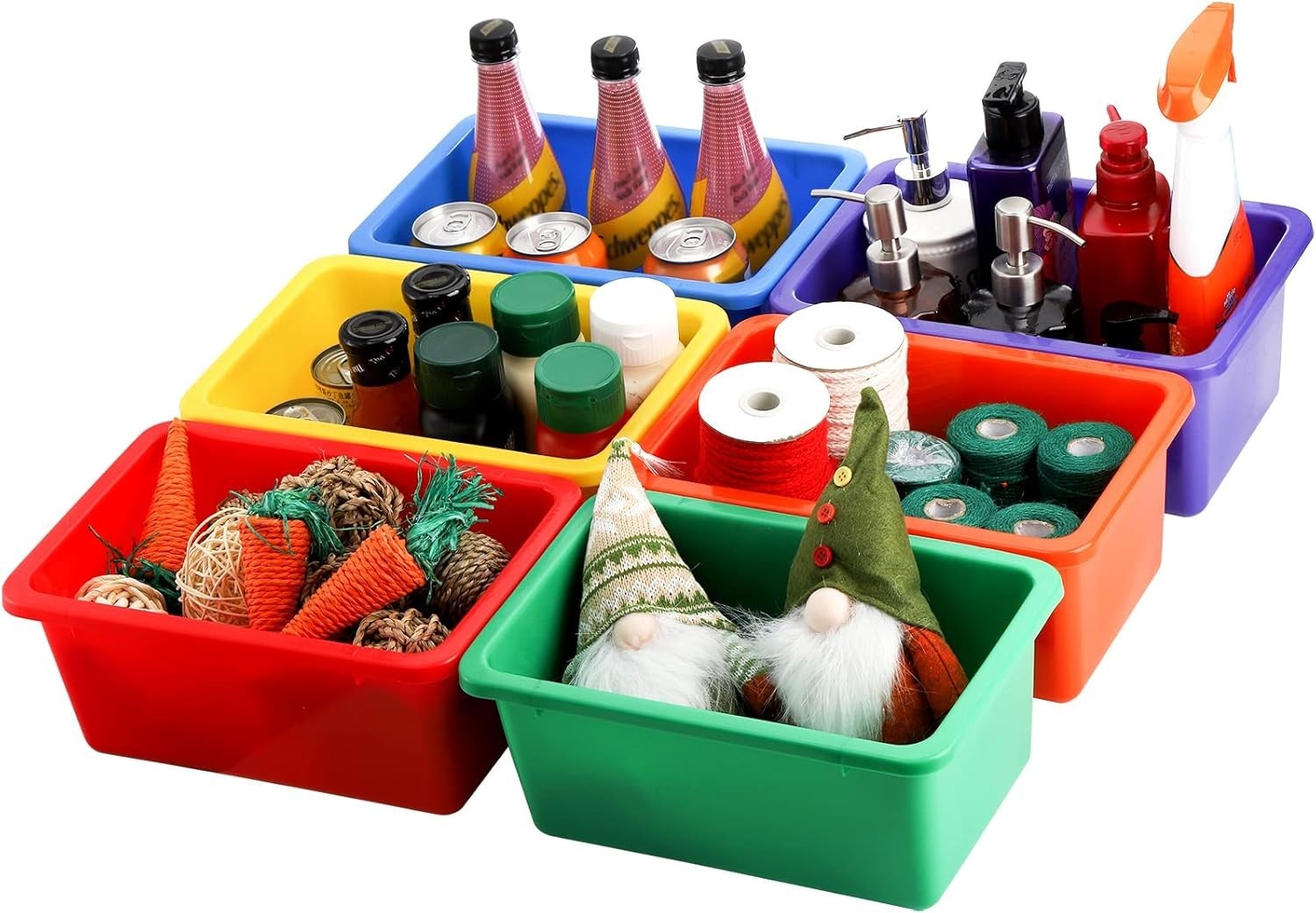 Durable Multi-Purpose Stackable Storage Bins - Perfect for Playrooms & Nurseries