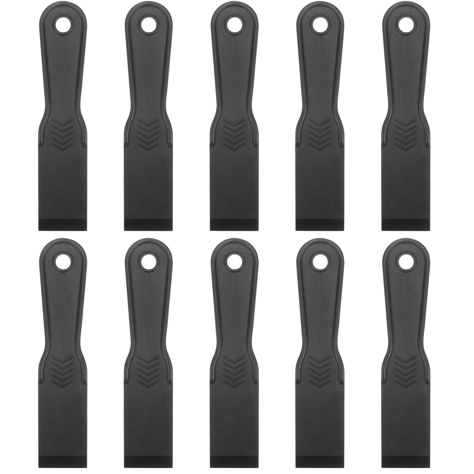 10X Putty Scraper 1.5 inch Width 6mm Thin Plastic Putty Knife Black