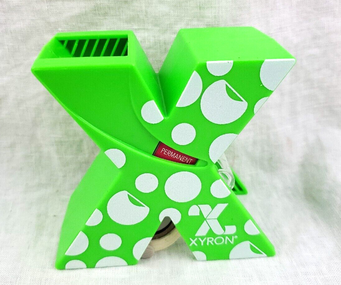 Xyron X150 Sticker Maker Permanent Adhesive 20ft 6.1m Green/Dot  Open Box Unused