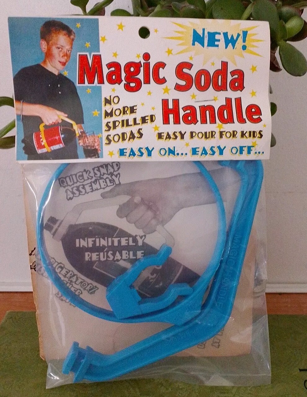 Vintage Magic Soda Handle 2 Litter Soda Bottle No More Spilled