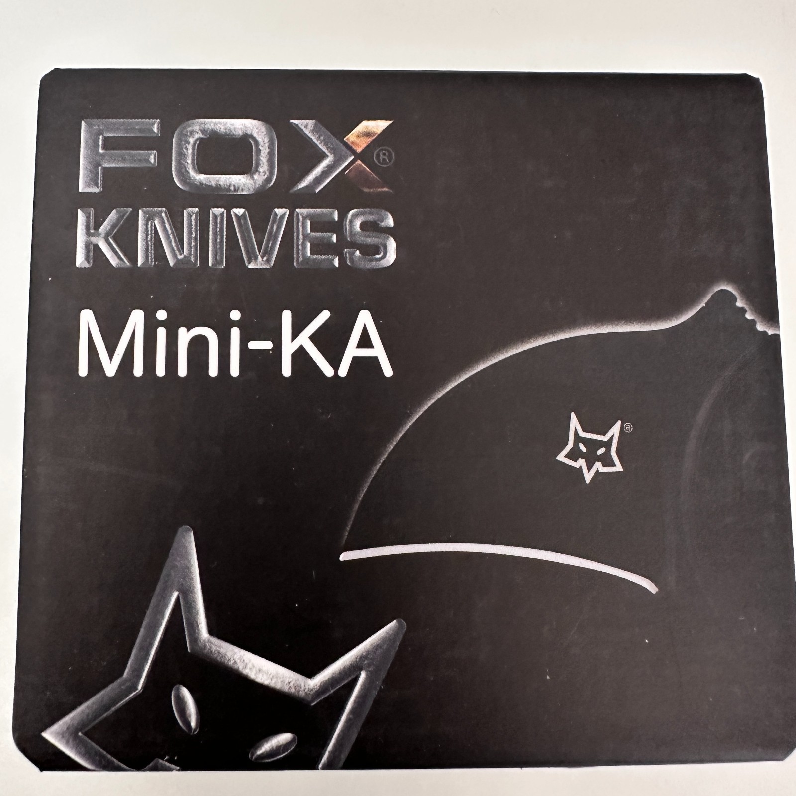 FOX KNIVES Mini-KA Folding FX-535 BLB Knife 1" Black Blade Blue Grip