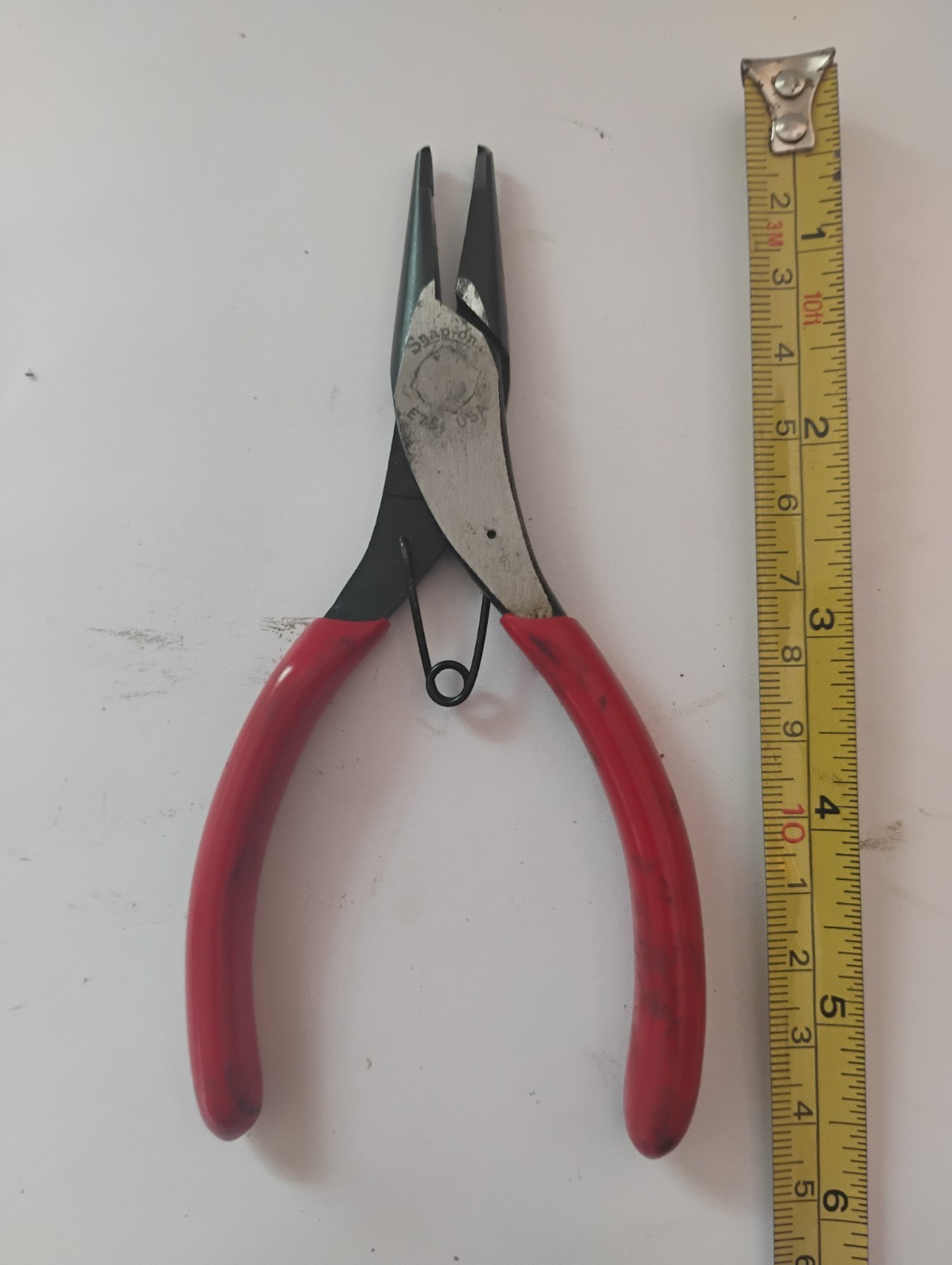 SNAP ON E751CG Needle Nose Pliers  5-1/2"  Cushion Grip Electronics (Red)  USA