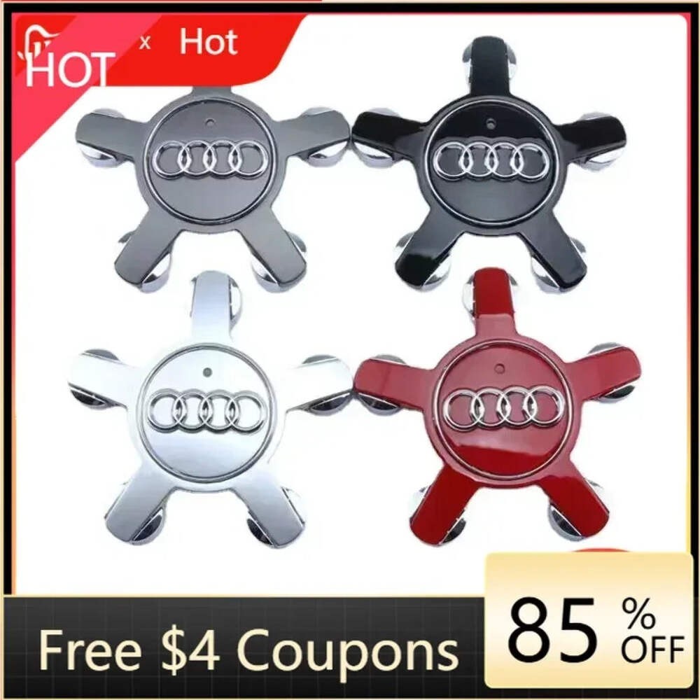 For Audi 4pcs135mm Car Styling AUDI Wheel Center Cap Hub Covers Badge For Audi A