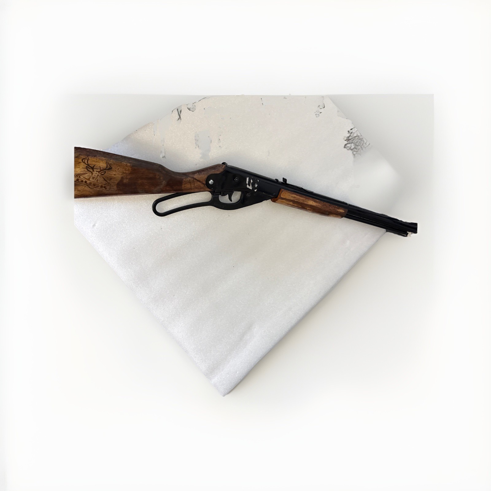 Vtg Daisy Red Ryder Model 1938B Wooden BB Gun Tested Works