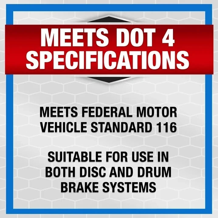 Super Tech Dot 4 Brake Fluid, 12 fl oz
