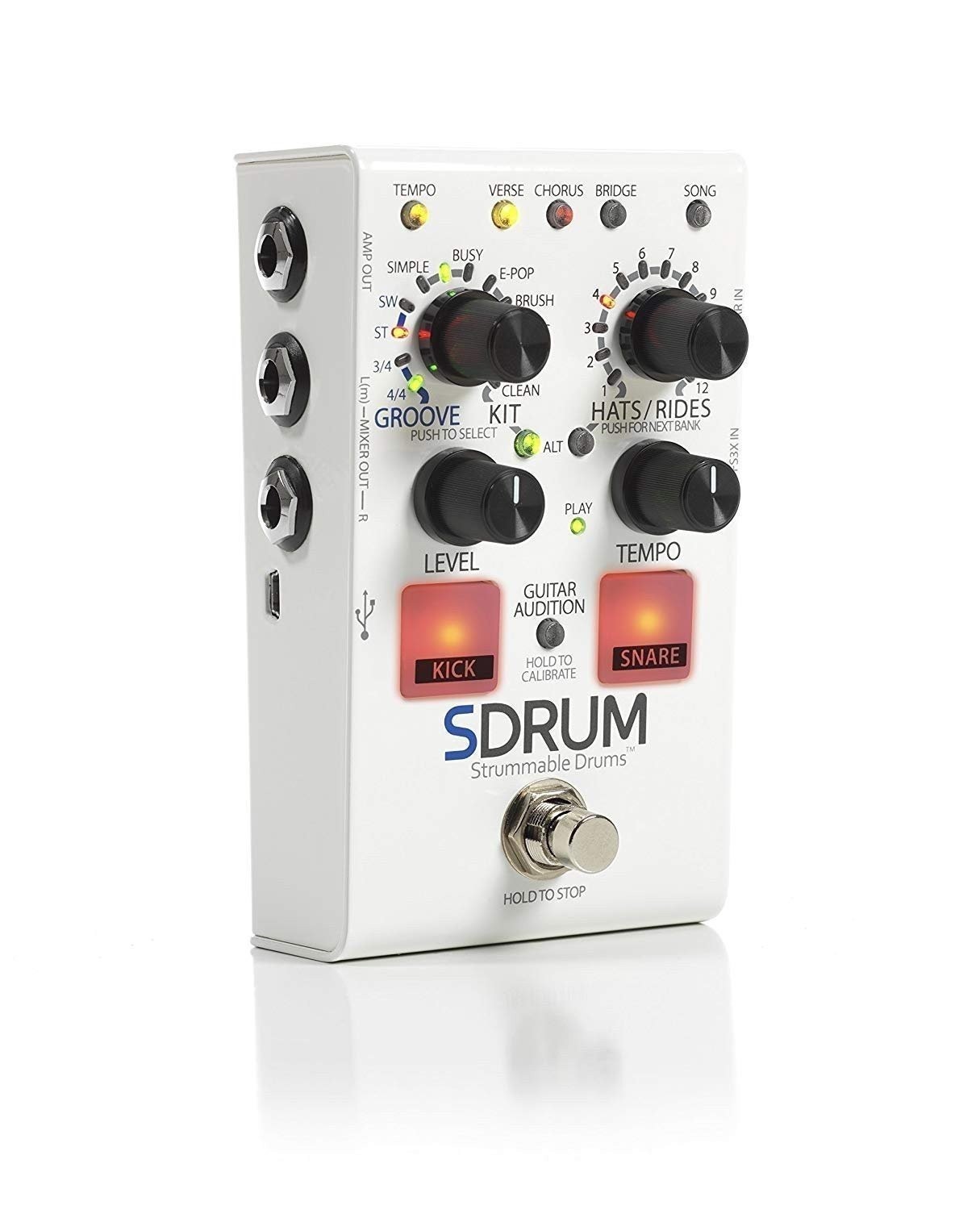 DigiTech Automatic Drum Machine Pedal Multi Effect Processor (SDRUM-U)