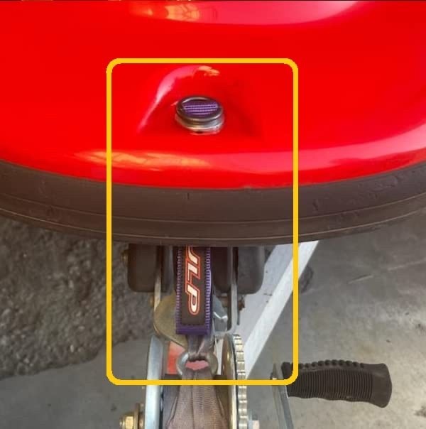 JLP Haul Tie Strap Tie Down Tow Strap with Loop End Jet Ski Black