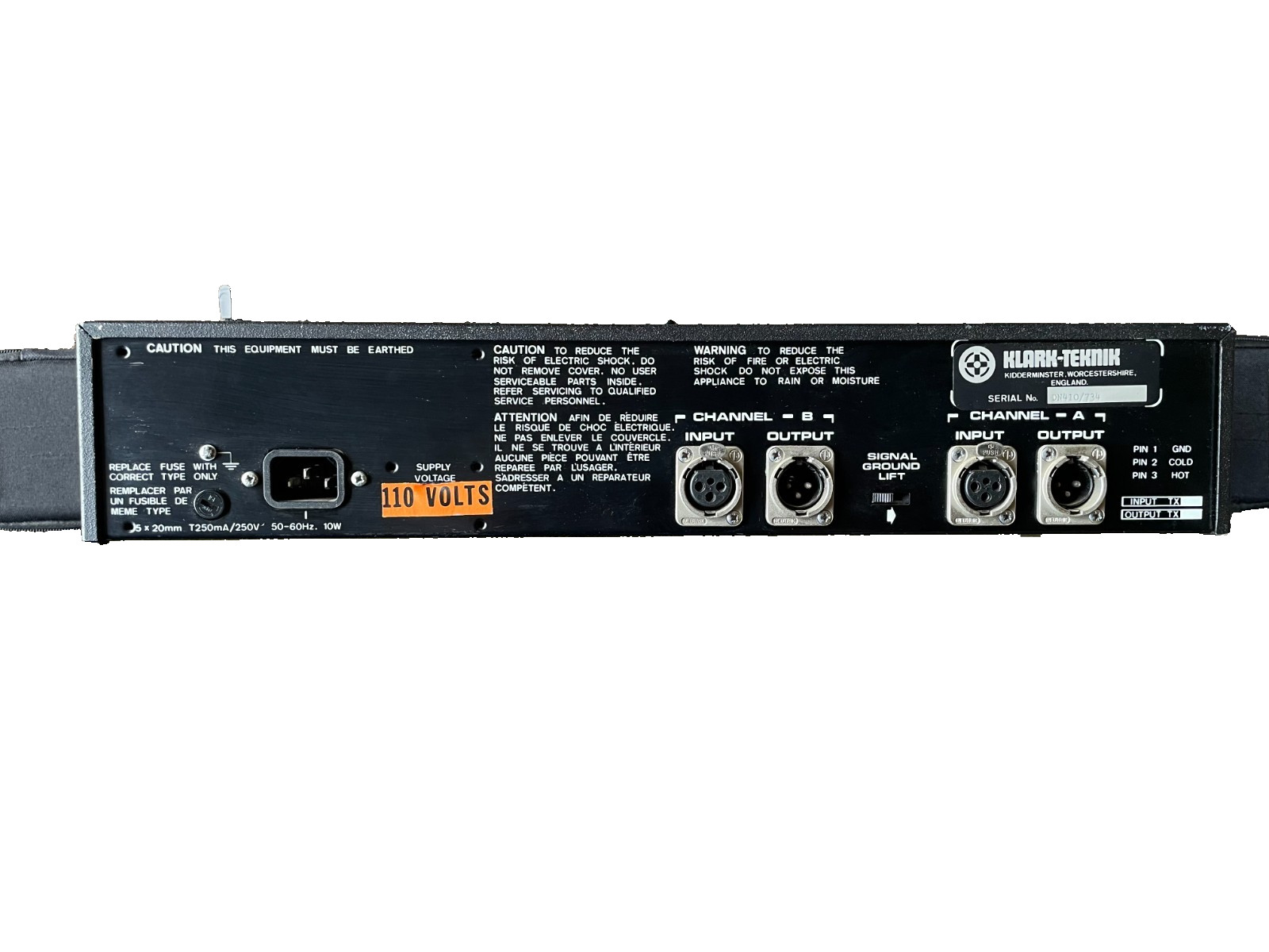 Klark Teknik DN410 Dual-Channel Five-Band Parametric Equaliser