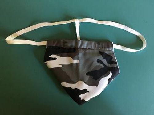 Mens  Gray CITY CAMO String Thong Male Military Camoflauge Lingerie Underwear