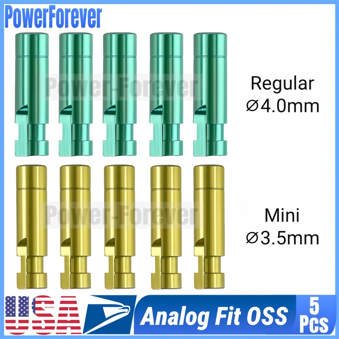 USA 5Pcs Dental Lab Analog U-Line Fixture Hex Implant Replica Fits Hiossen OSS