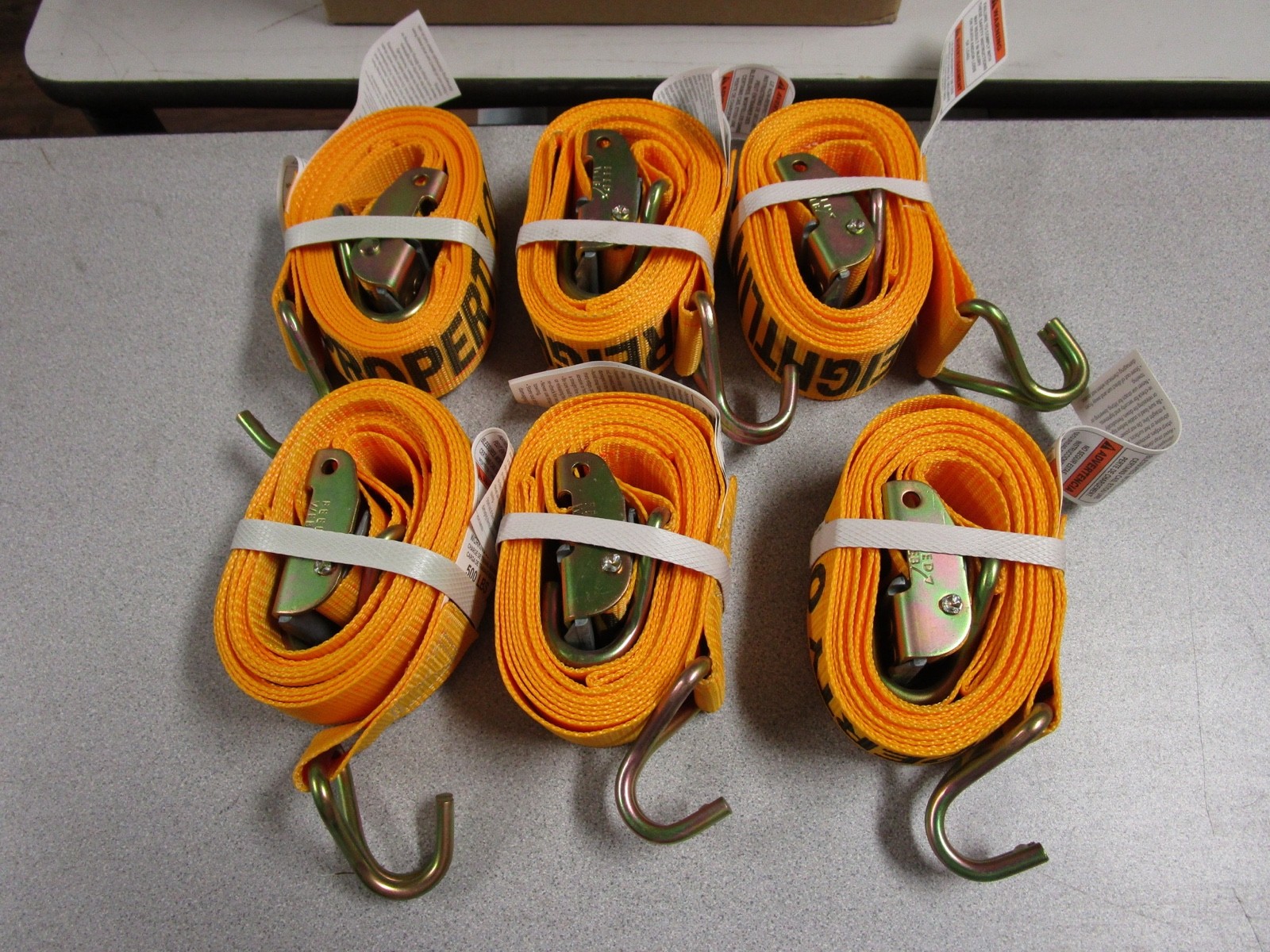 KINEDYNE 2" x 12' Logistic Cam Buckle Strap With Hook #651204-702725-N - QTY. 6